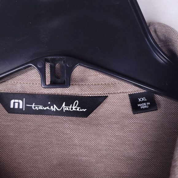 Travis Mathew Polo Shirt Mens XXL Brown - Picture 10 of 12